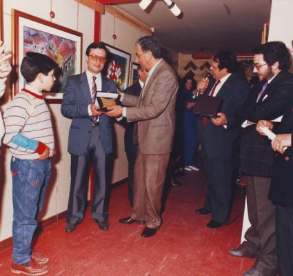 Inaugurazione mostra con Matteo Russo 1987
